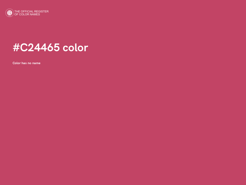 #C24465 color image