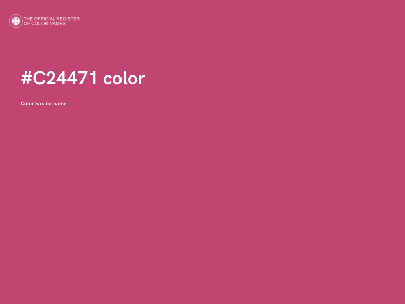 #C24471 color image