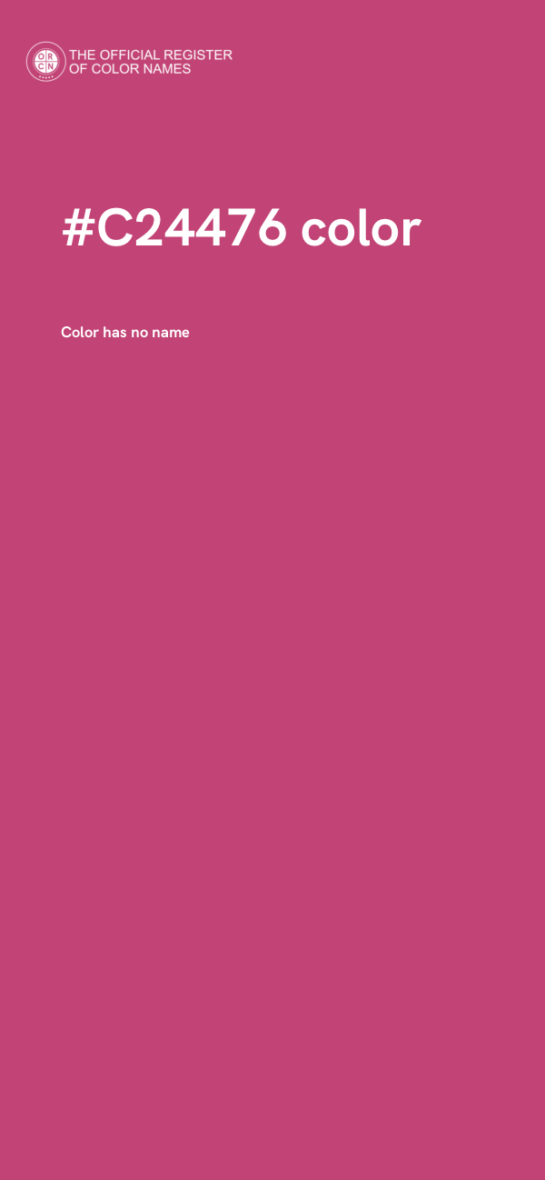 #C24476 color image