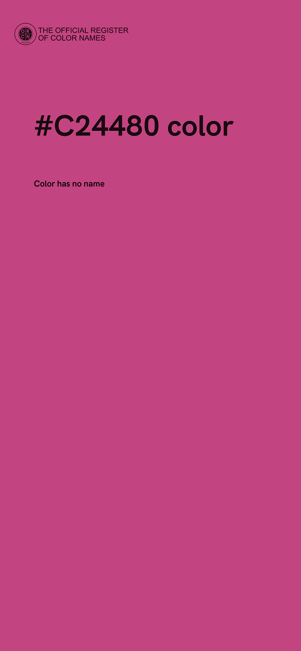 #C24480 color image