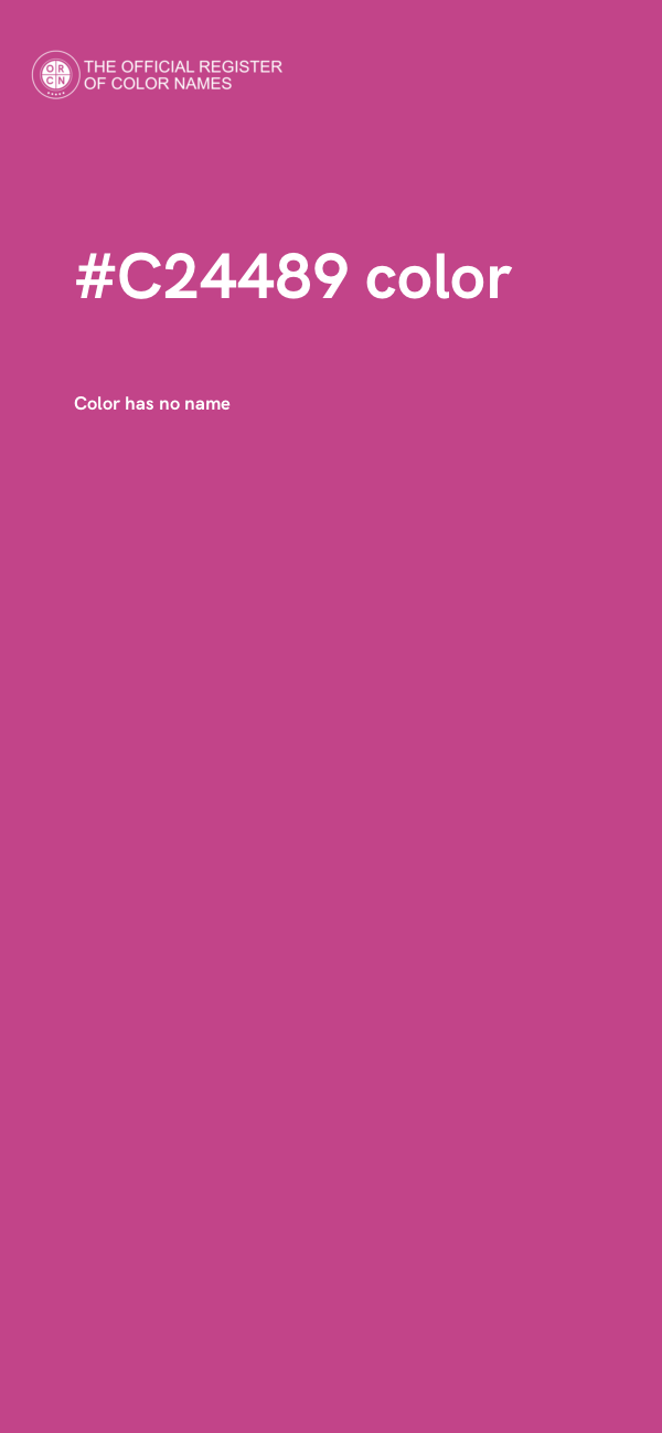 #C24489 color image