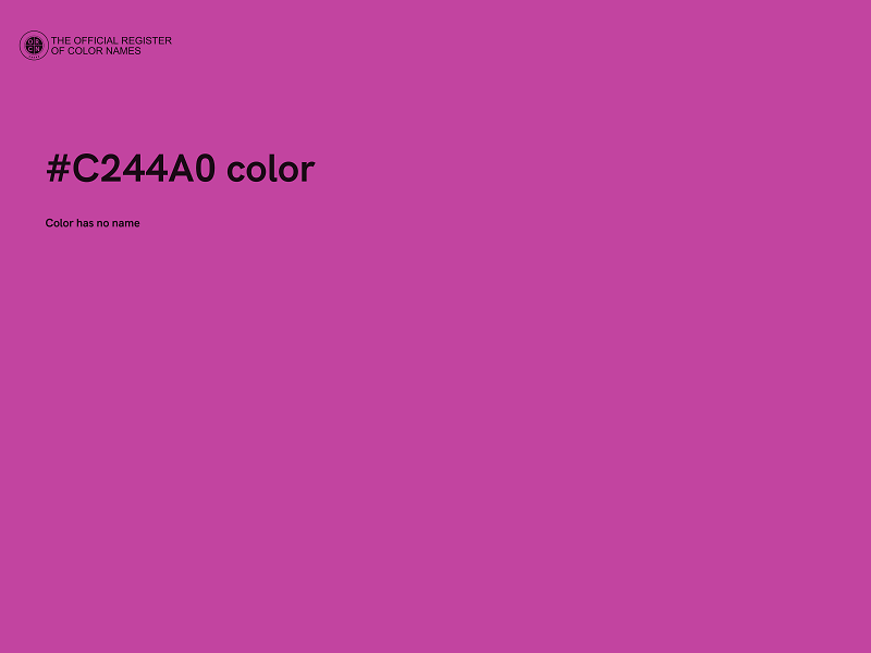 #C244A0 color image