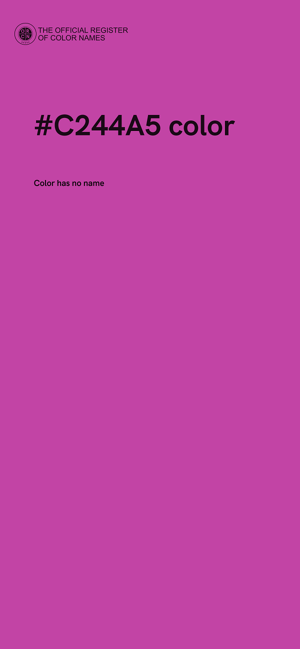 #C244A5 color image