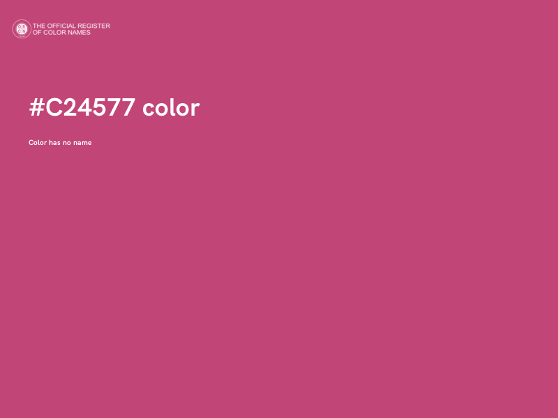 #C24577 color image