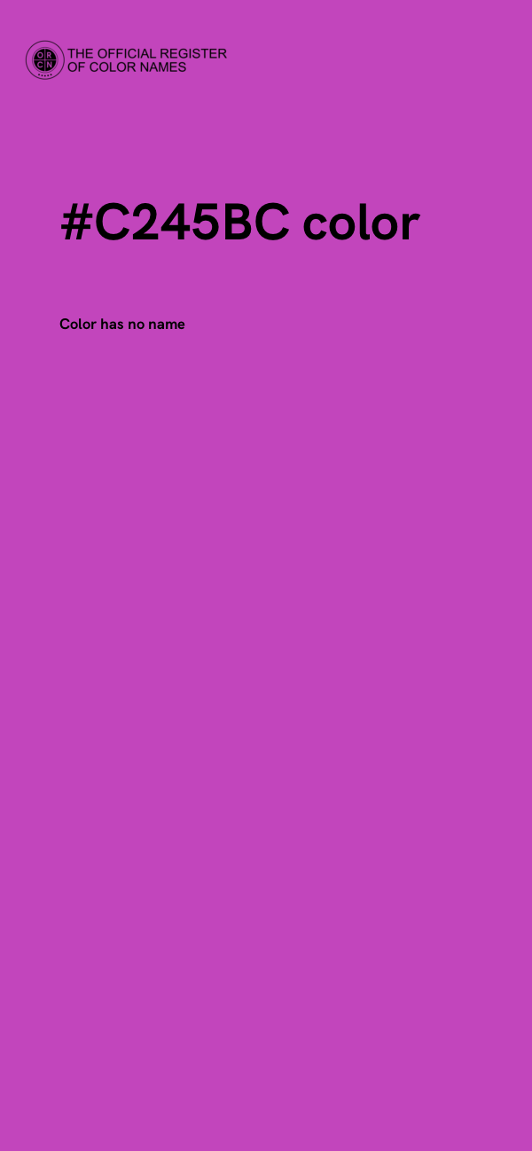 #C245BC color image