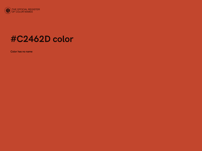 #C2462D color image