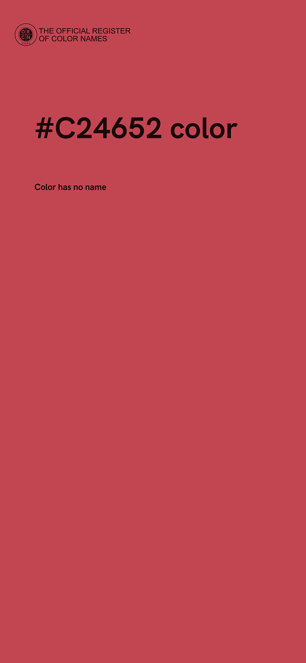 #C24652 color image