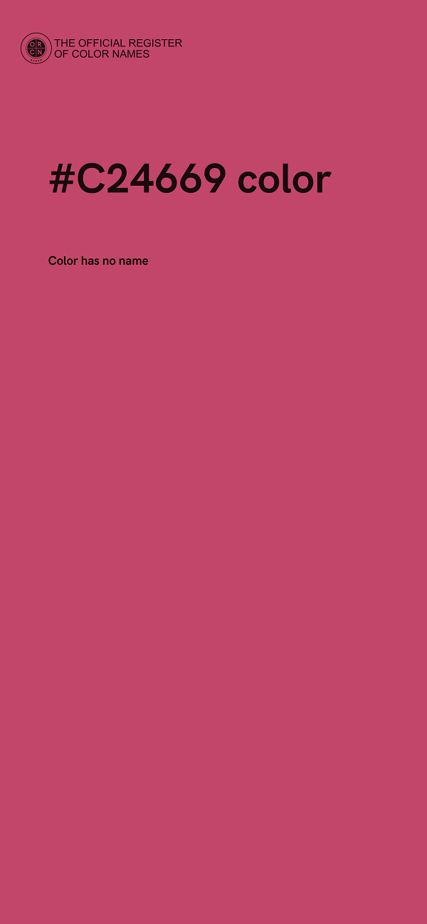 #C24669 color image