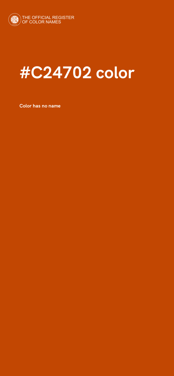#C24702 color image