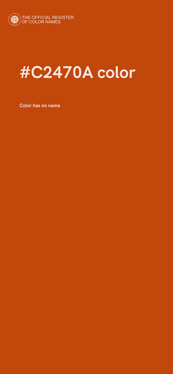 #C2470A color image