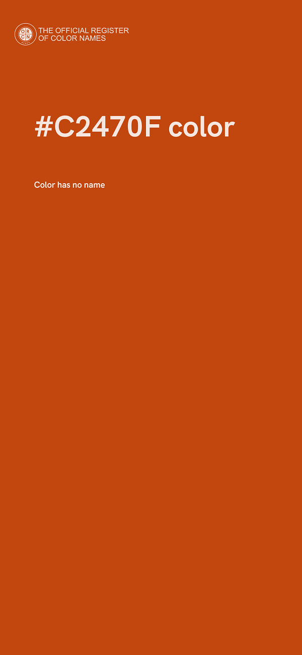 #C2470F color image