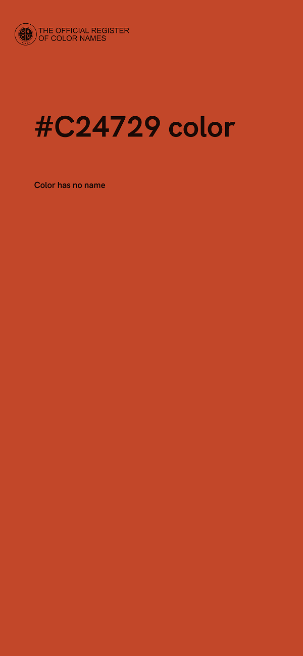 #C24729 color image