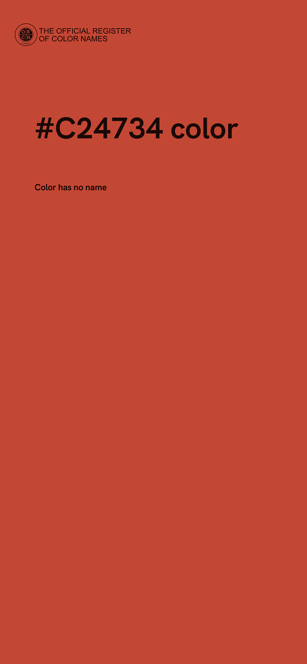 #C24734 color image
