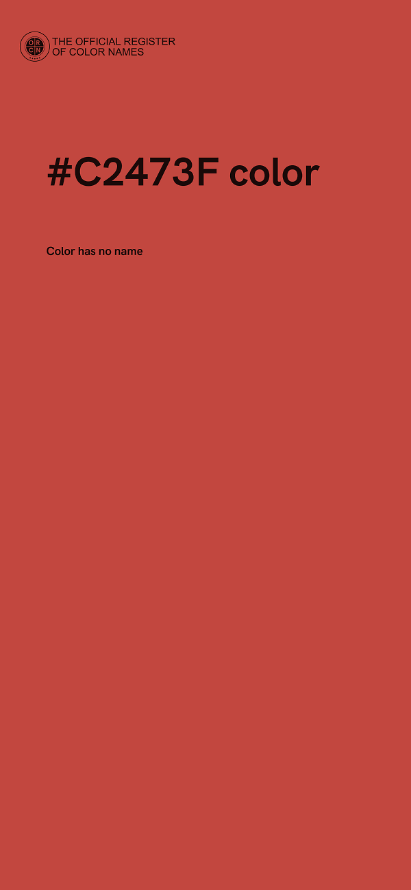 #C2473F color image