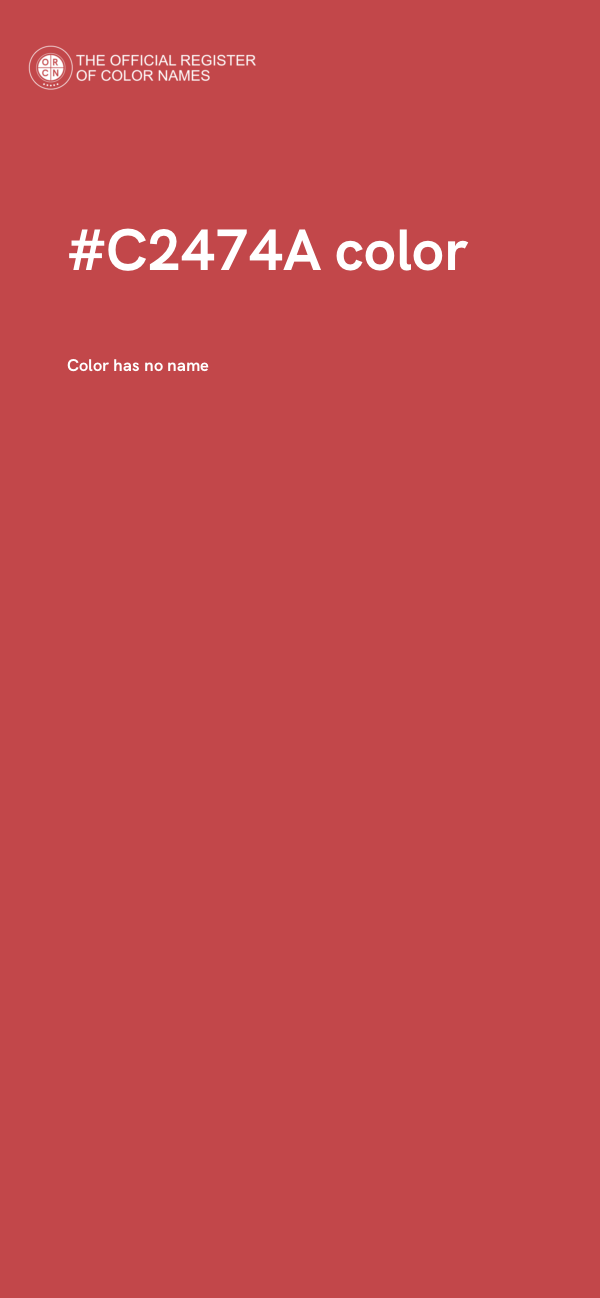 #C2474A color image