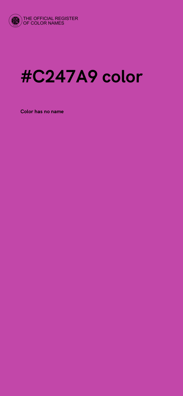 #C247A9 color image
