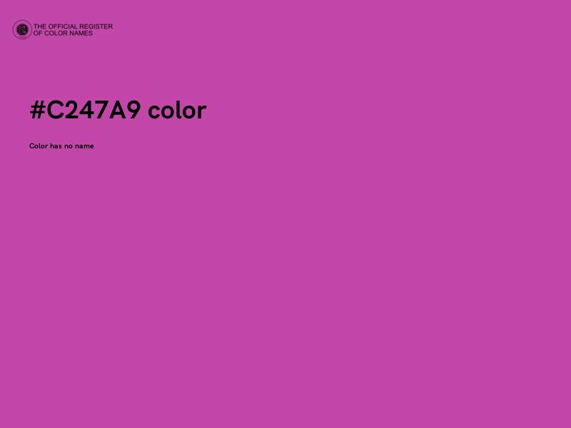 #C247A9 color image