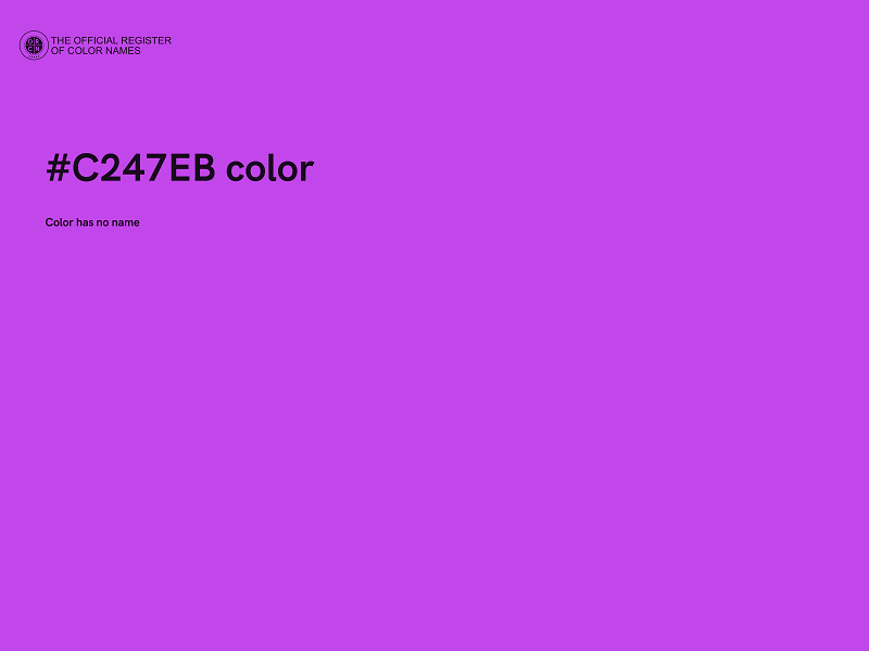 #C247EB color image
