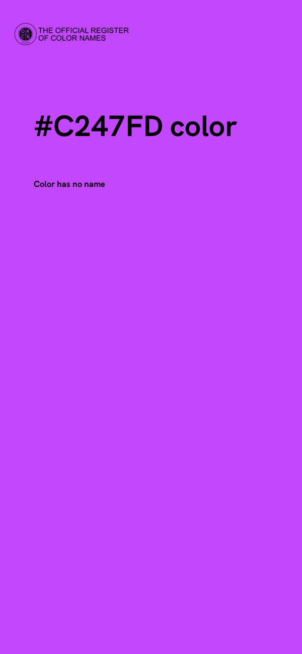 #C247FD color image