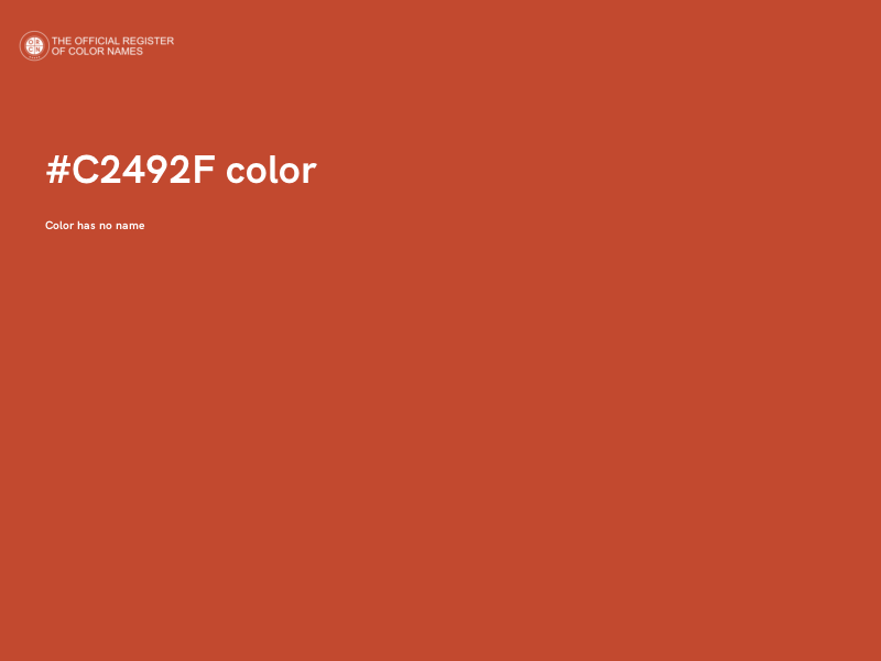 #C2492F color image