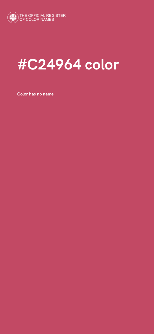 #C24964 color image