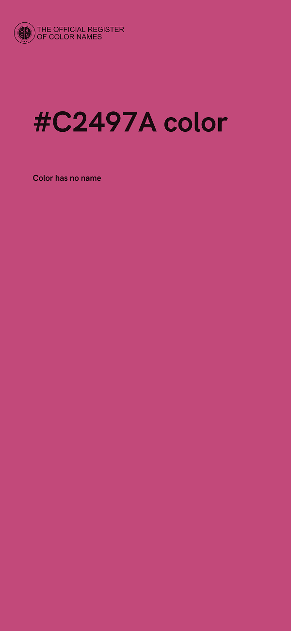 #C2497A color image