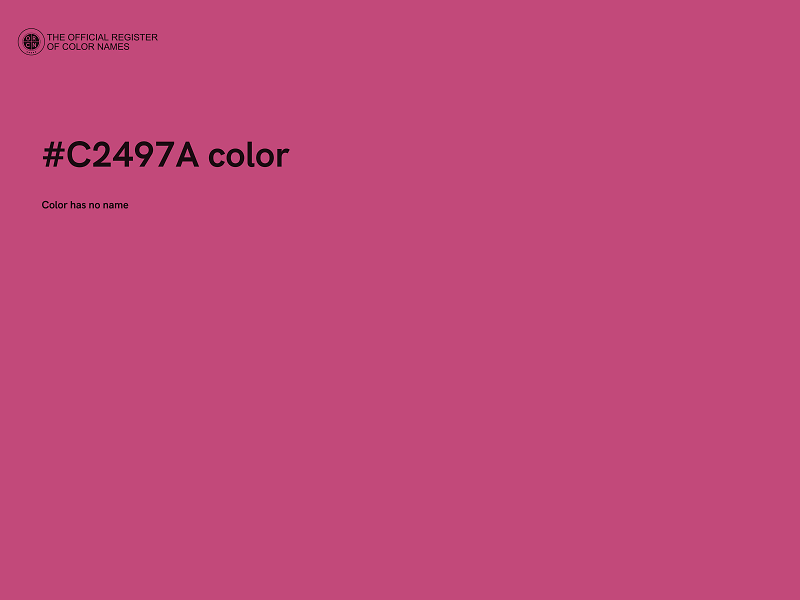 #C2497A color image