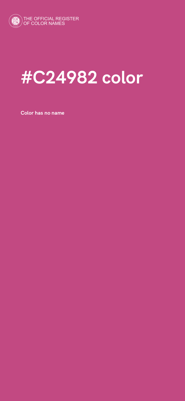 #C24982 color image