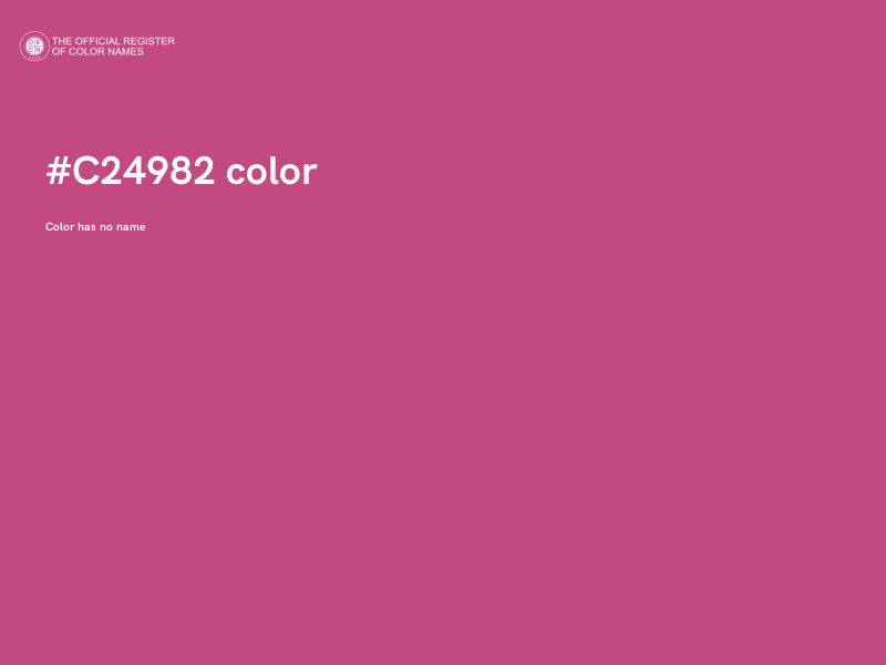 #C24982 color image