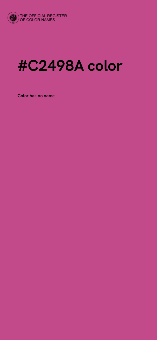 #C2498A color image
