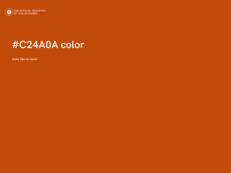 #C24A0A color image