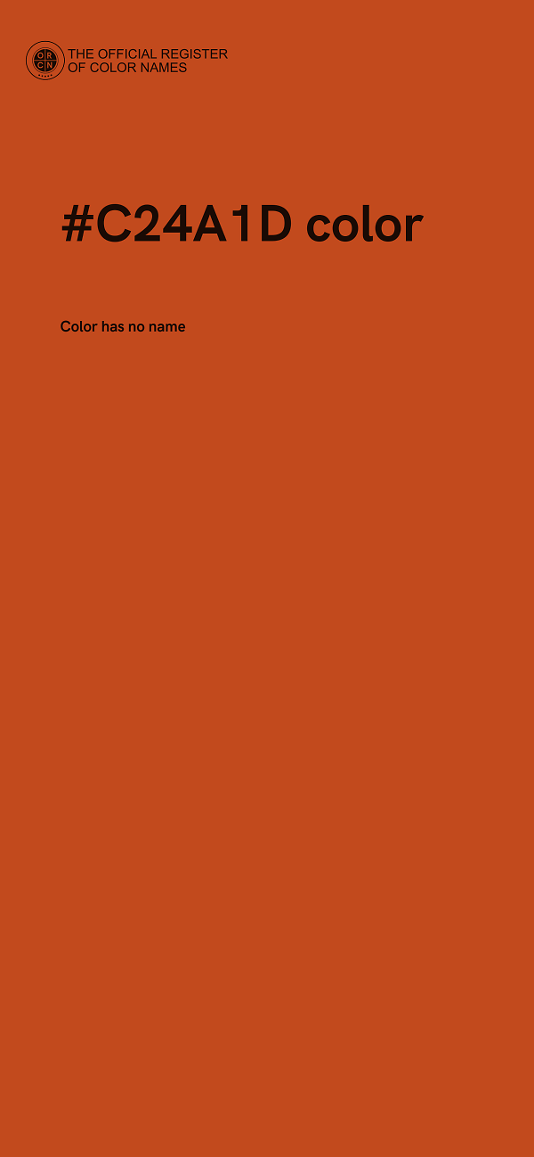 #C24A1D color image