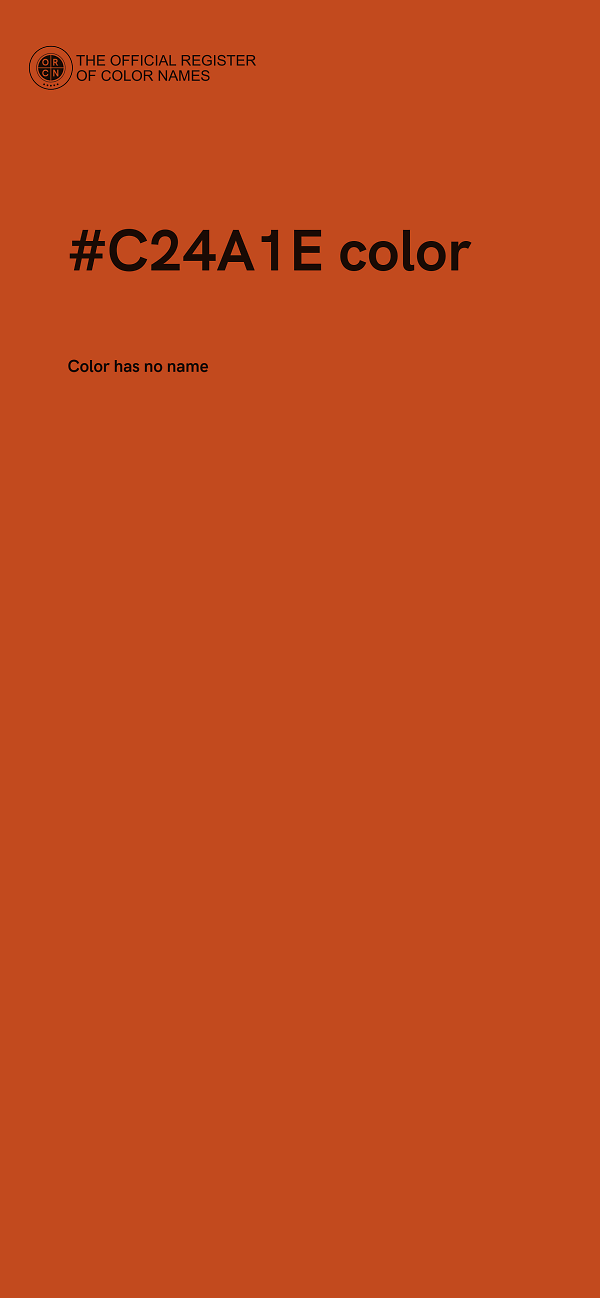 #C24A1E color image