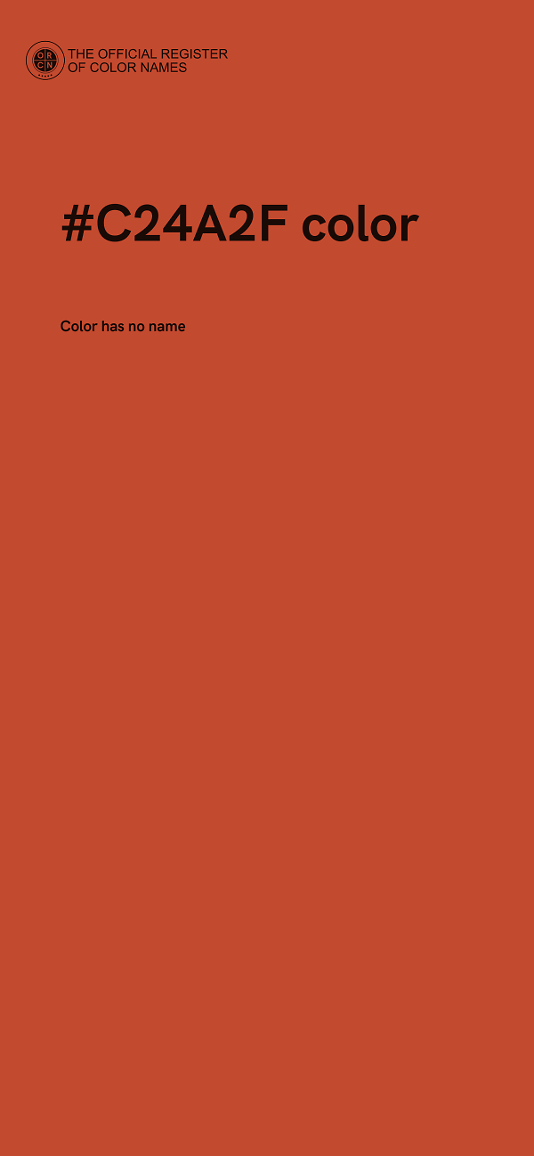 #C24A2F color image