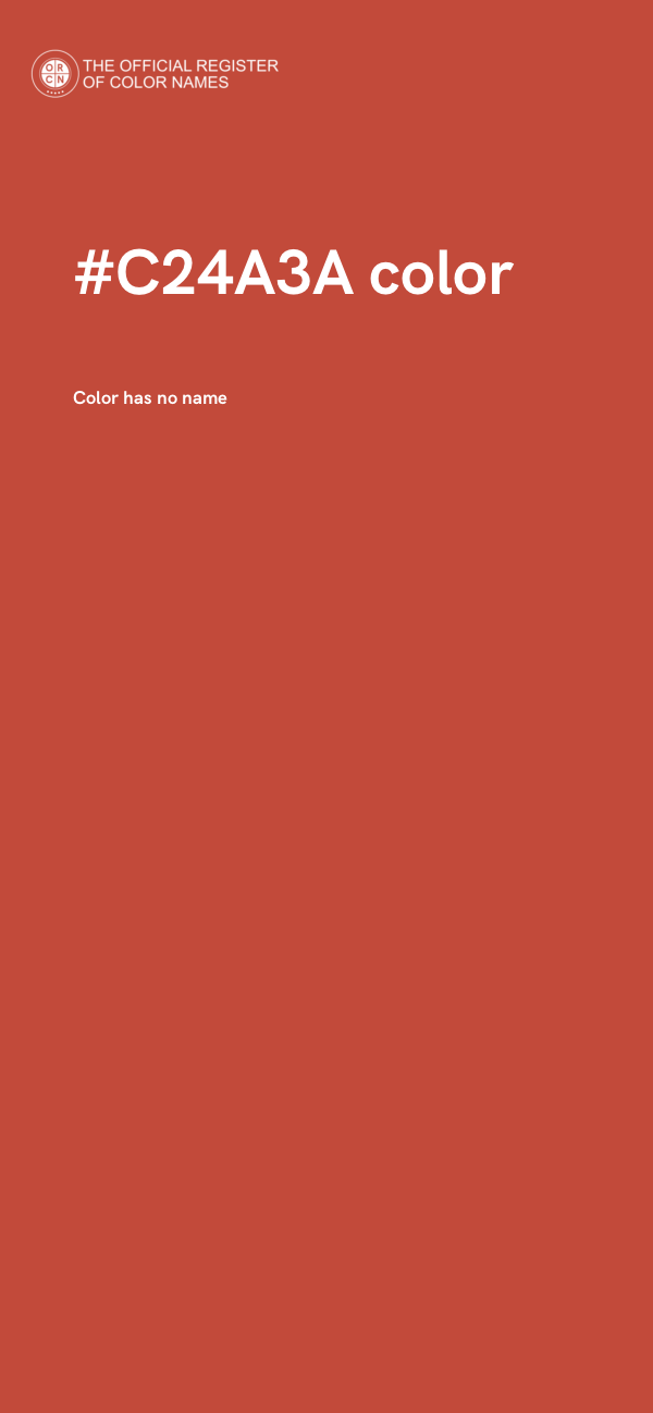 #C24A3A color image