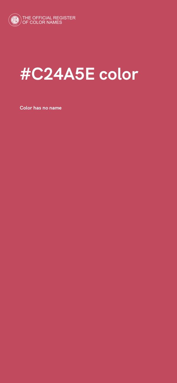 #C24A5E color image