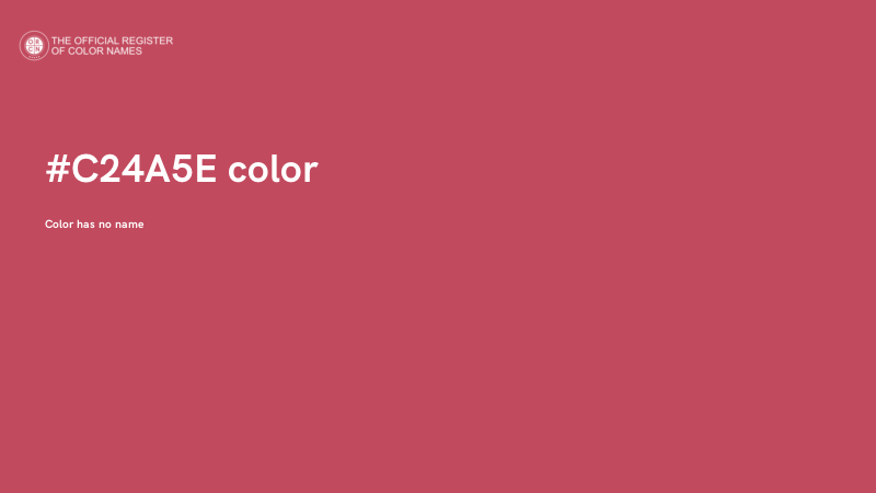 #C24A5E color image