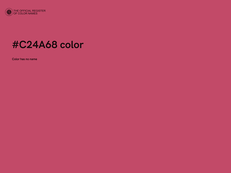#C24A68 color image