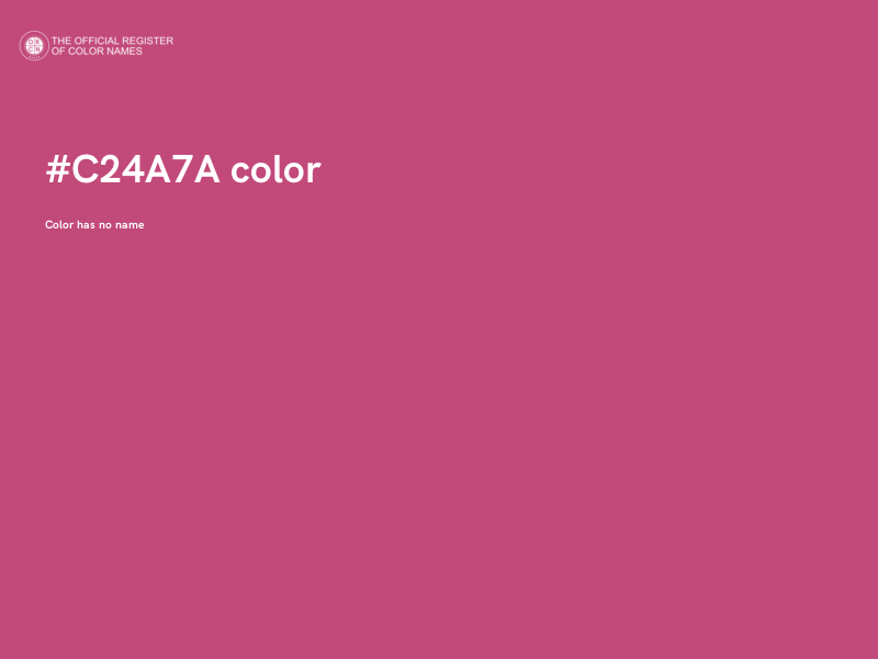 #C24A7A color image