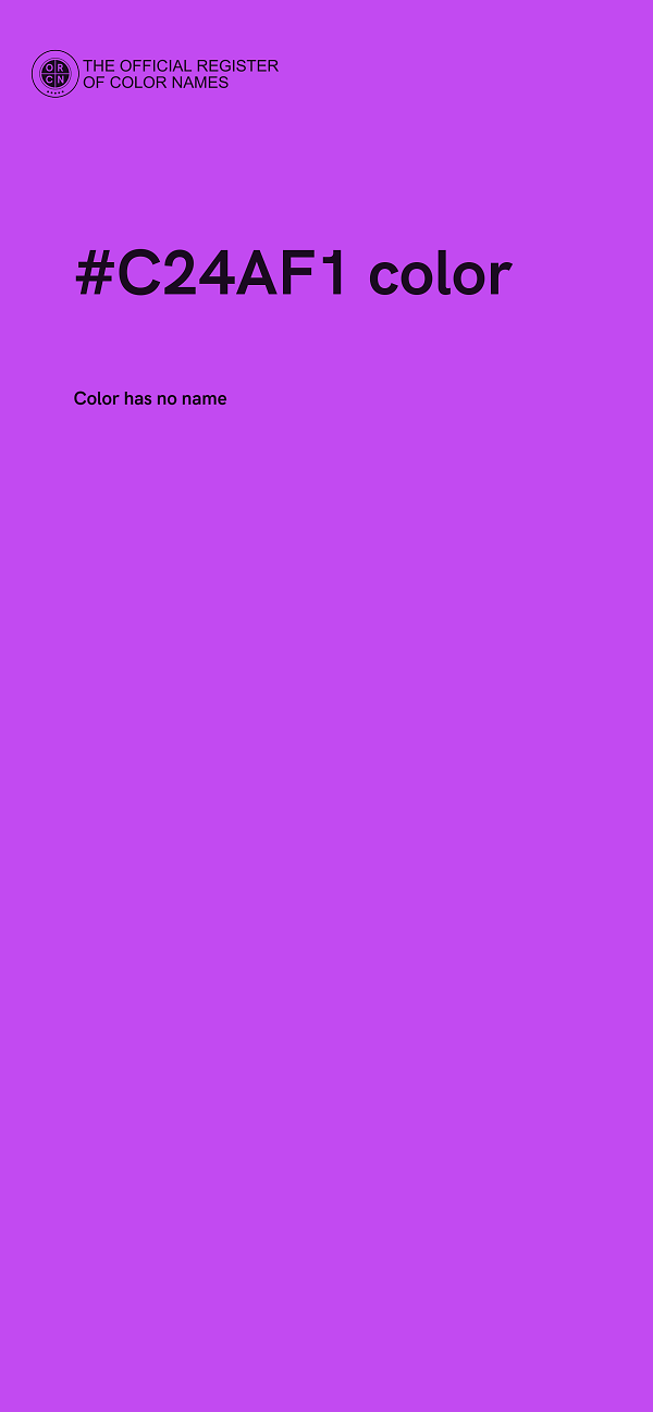 #C24AF1 color image