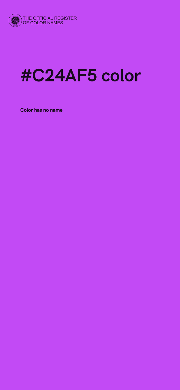 #C24AF5 color image