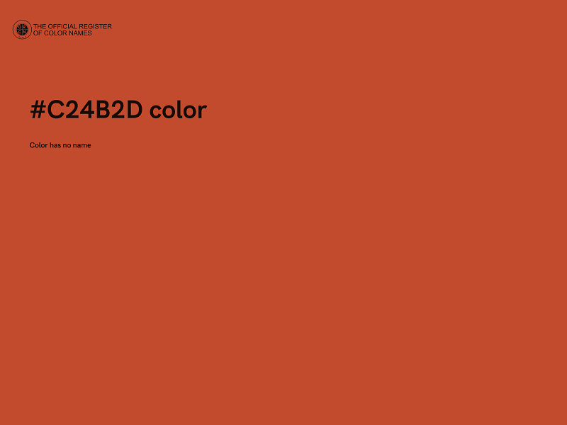 #C24B2D color image