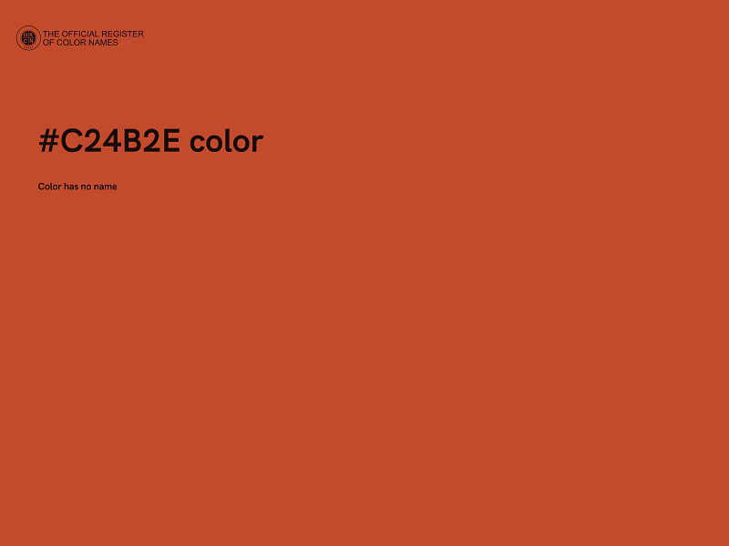 #C24B2E color image