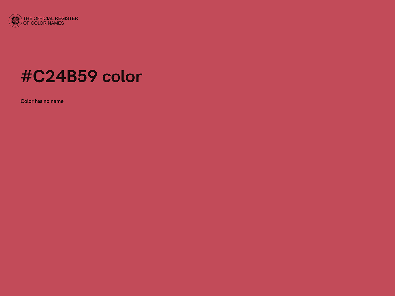 #C24B59 color image