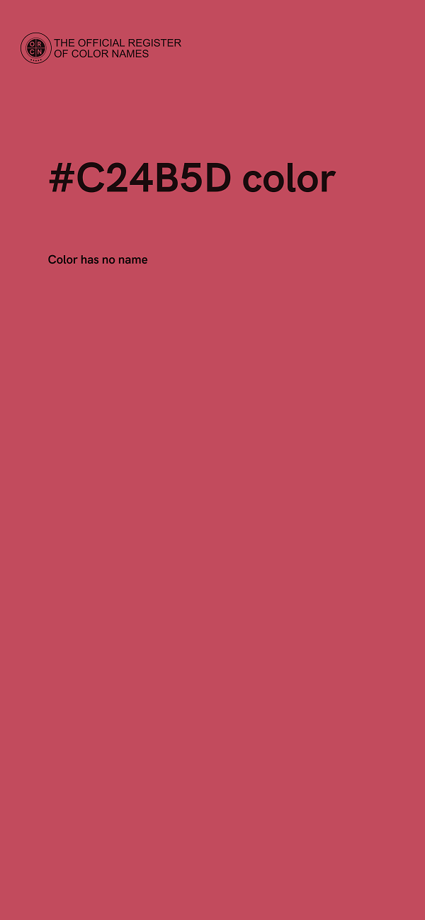 #C24B5D color image