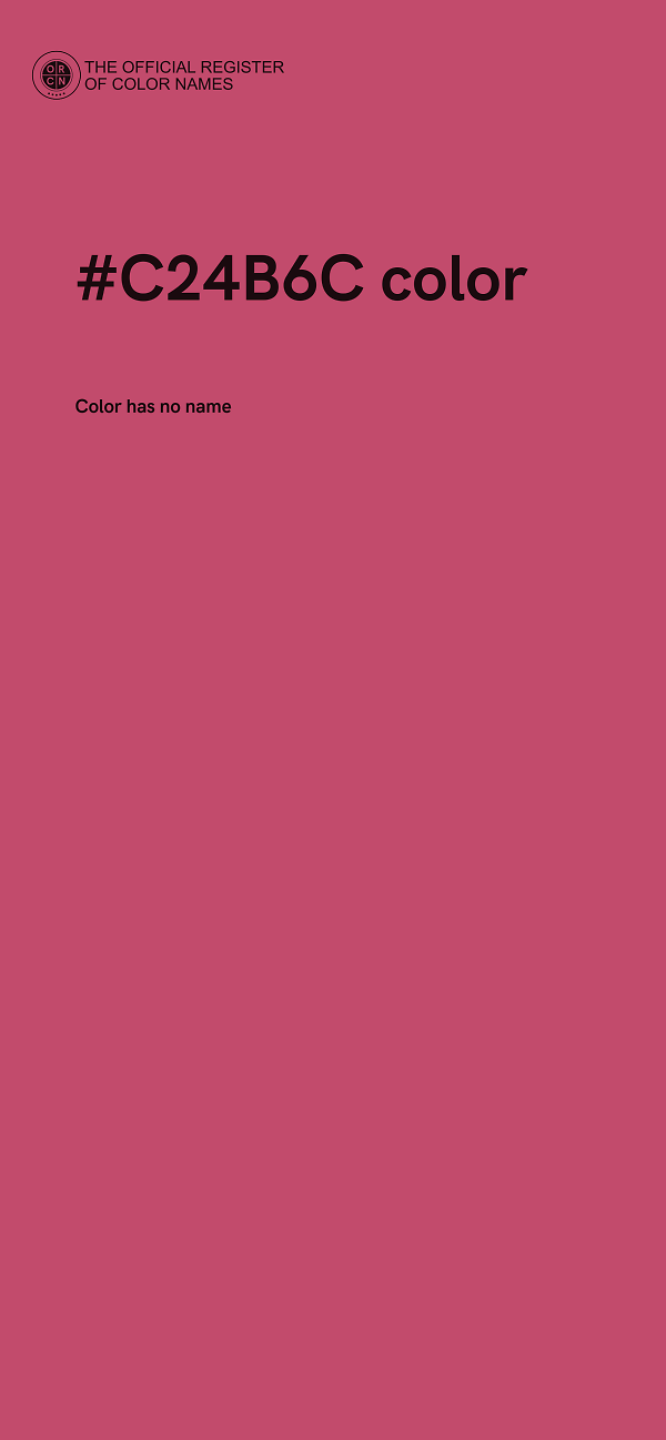 #C24B6C color image