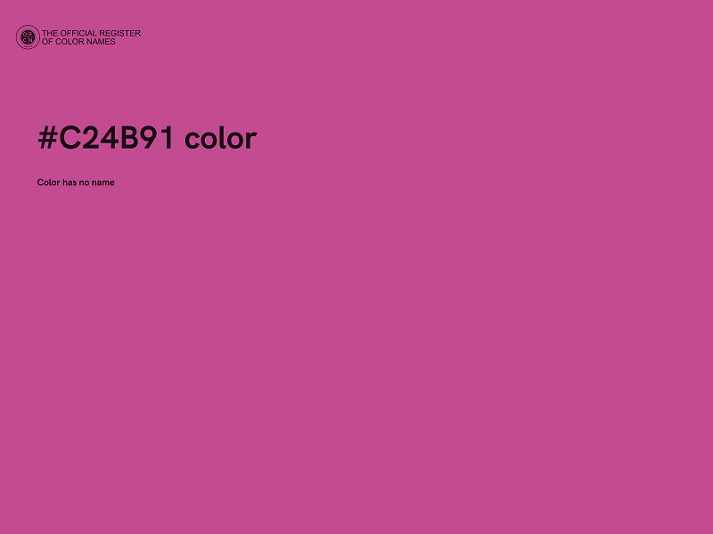 #C24B91 color image