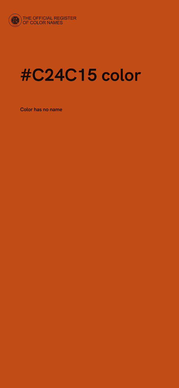 #C24C15 color image