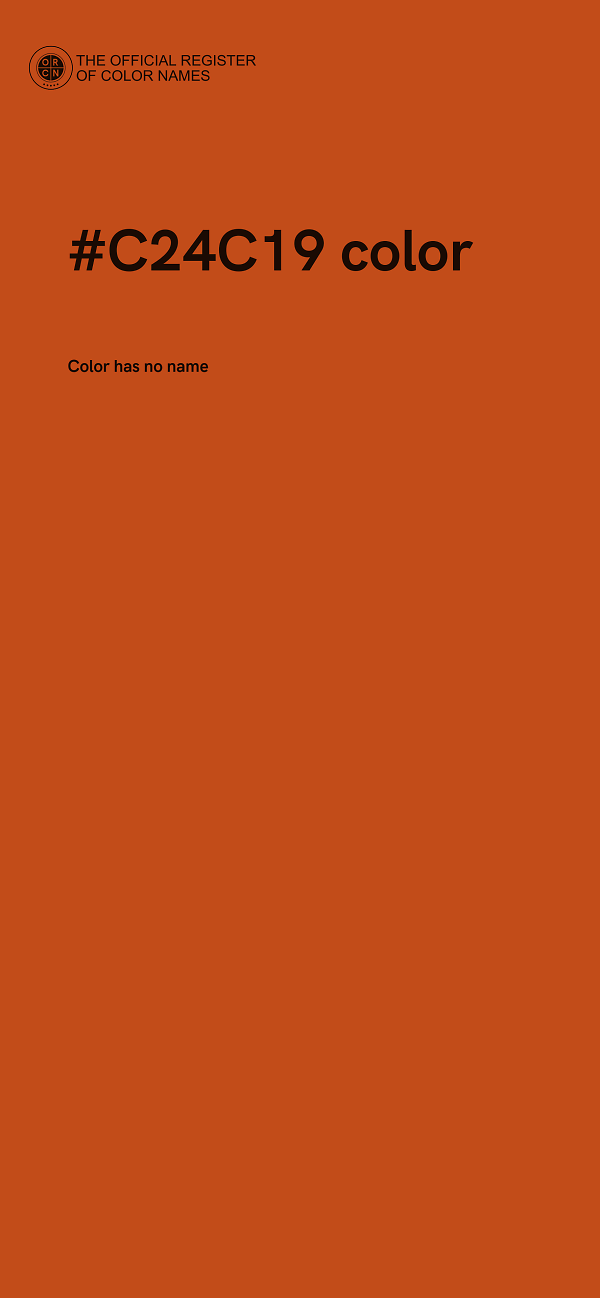 #C24C19 color image
