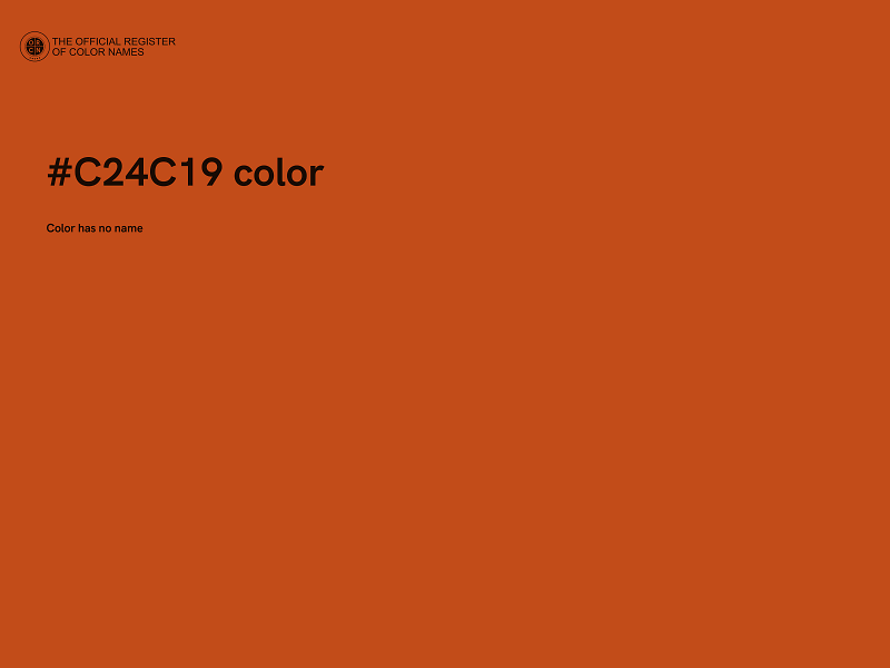 #C24C19 color image